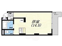 ハウゼ芦屋 1Kの間取図画像