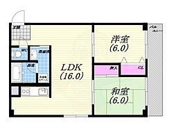 メゾン・ド・ラ・サンテ 2LDKの間取図画像