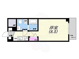 セレニテ甲子園 1Kの間取図画像