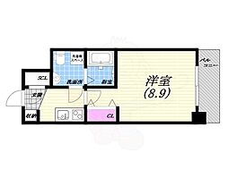セレニテ甲子園 1Kの間取図画像