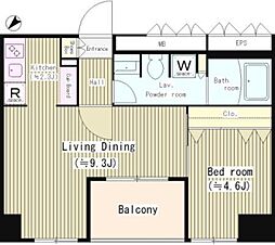 T.brand世田谷 5階1LDKの間取り