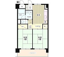 ガーデンハイム上北沢 2DKの間取図画像