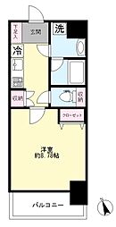 アヴァンツアーレ文京本駒込 1Kの間取図画像