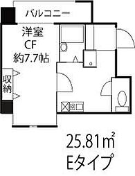 ドミール初台 1Kの間取図画像