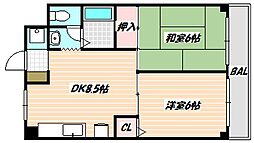 間取図画像 2DK