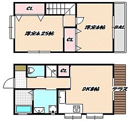 TerraceDandelion 2DKの間取図画像