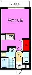 アット長田 1Kの間取図画像