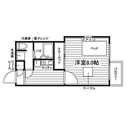 K・Sビルド102 1階1Kの間取り