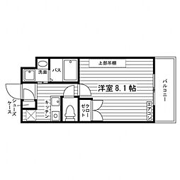 スリーゼ藤が丘 ワンルームの間取図画像