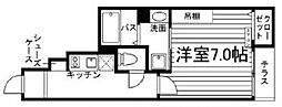 コンフォート古橋 1Kの間取図画像