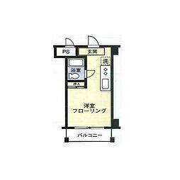 インペリアルさちが丘 ワンルームの間取図画像