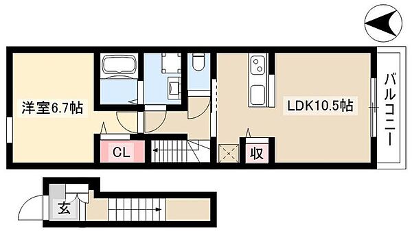 同じ建物の物件間取り写真 - ID:223031646405