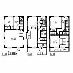 清須市西枇杷島町小田井戸建 1階4SLDKの間取り