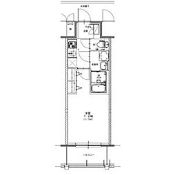 S-RESIDENCE浅間町駅前axial(アクシャル) 12階1Kの間取り