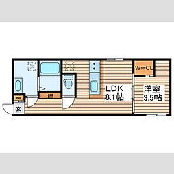 間取図画像 1LDK