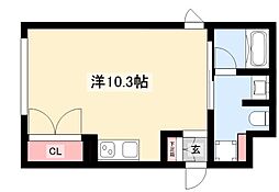 ＣＯＺＹ菊井 3階ワンルームの間取り