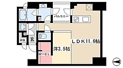 レジデンスT・L庄内通 3階1LDKの間取り