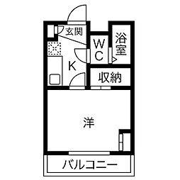 間取図画像 1K