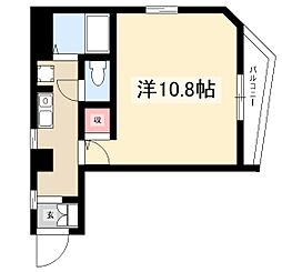 クレセール花の木 ワンルームの間取図画像