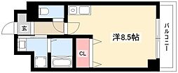 アルバ志賀本通 ワンルームの間取図画像