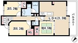 レジディア泉 3LDKの間取図画像