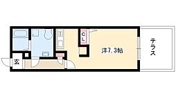 リアライズ名城公園 1Kの間取図画像