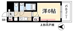 プレリス丸の内オーレル 1Kの間取図画像