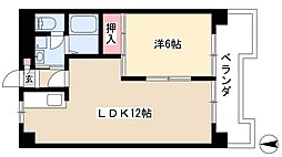 ベルメゾンホンダ 1LDKの間取図画像