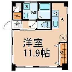 山幸ビル ワンルームの間取図画像
