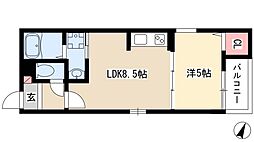 レガリストヴィラ 1LDKの間取図画像