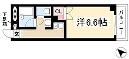 メゾンヤスフク 1Kの間取図画像