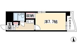 ライオンズマンション丸の内第6 1Kの間取図画像