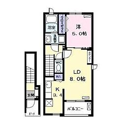 home5・5・5B 2階/-