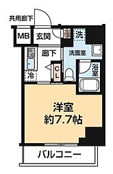 ARCOBALENO HORIKIRISHOBUEN 1Kの間取図画像