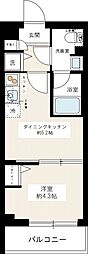 Genovia墨田八広skygarden 1DKの間取図画像