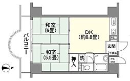 間取図画像 2DK