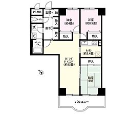 セザール九十九里浜 3LDKの間取り