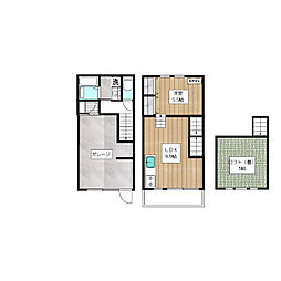 マトカノ・ツー 1階1SLDKの間取り