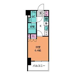 ブランシエスタ浦安 1階1Kの間取り