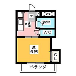 間取図画像 1K