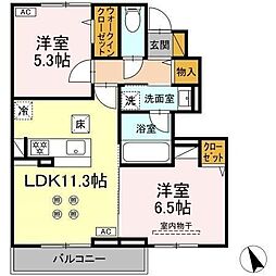 間取図画像 2LDK