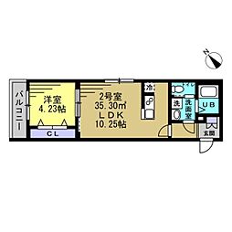 間取図画像 1LDK