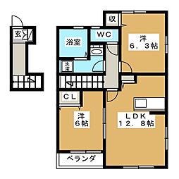 間取図画像 2LDK