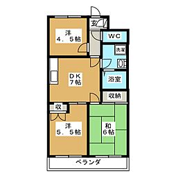 間取図画像 3DK