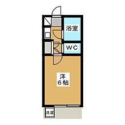 東深井アパート 1Kの間取図画像