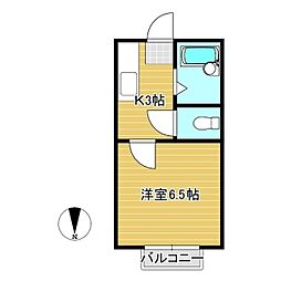 間取図画像 1K
