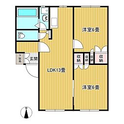 間取図画像 2LDK
