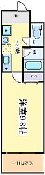 Osaka Metro御堂筋線 長居駅 徒歩12分の賃貸マンション 9階1Kの間取り