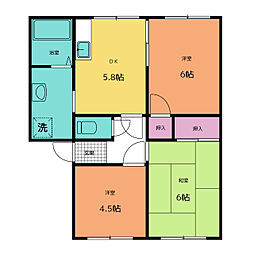 リヴェール　サーティ 1階3DKの間取り