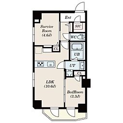 S-RESIDENCE瑞江 1SLDKの間取図画像